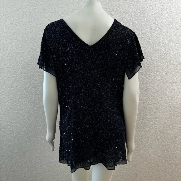 Adrianna papell beaded sequin plus size cocktail dress nwot - Picture 3 of 8